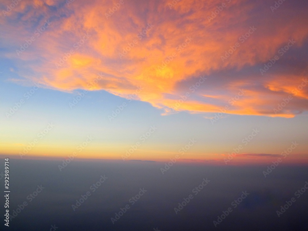 sunset over the sea