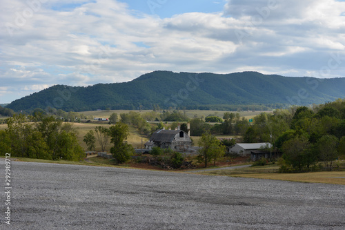 Landscape of the Blue Ridge Mountains in Southwest Virginia photo