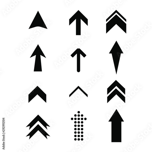 Arrow icons - set arrows. isolated. vector illustration.