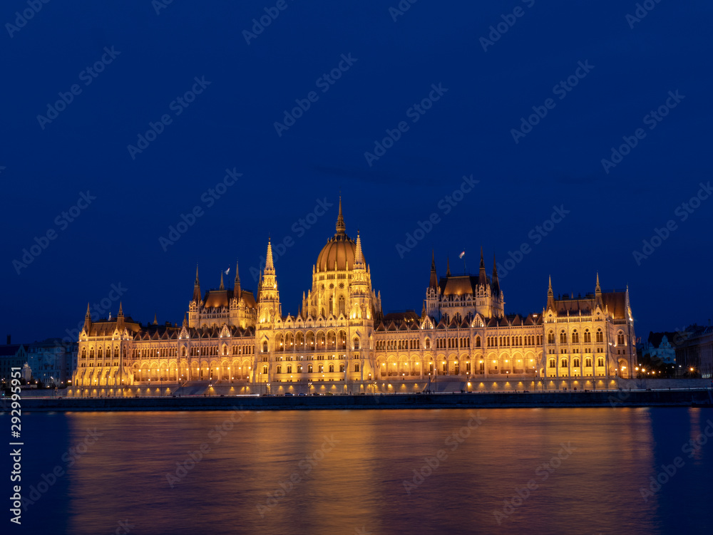 Hungarian Parliament Building during the “blue” hours 