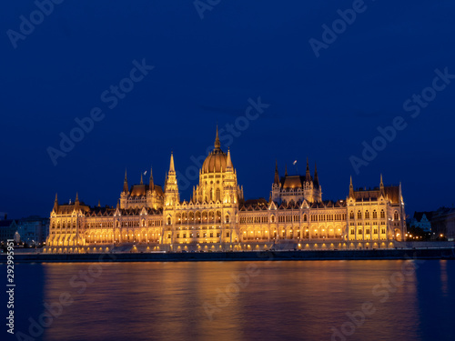 Hungarian Parliament Building during the “blue” hours 
