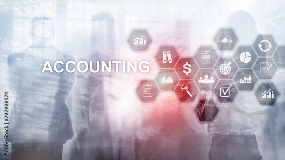 Accounting, Business and finance concept on virtual screen. Accounting, Business and finance concept on virtual screen.