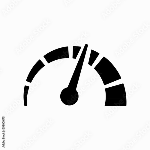 Speed icon isolated on white background