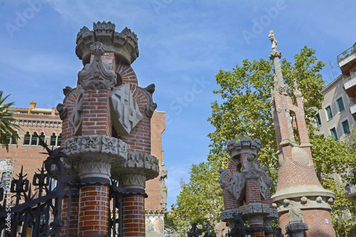 The ensemble of buildings of the Hospital of the Holy Cross and St. Paul (Sant Pau) was founded in 1401 when six medieval hospitals of Barcelona were combined. photo