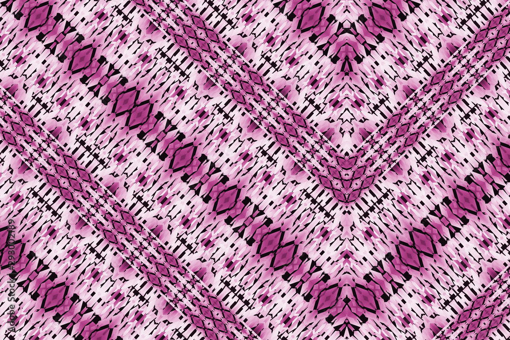 Textured African fabric, pink and white colors
