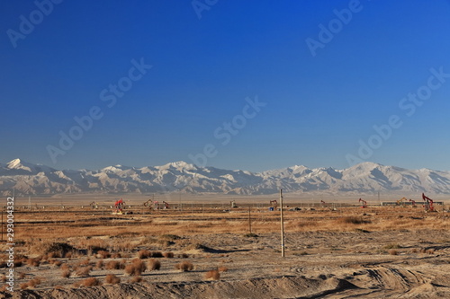 Snowcapped Eastern Qimantag range-Kunlun mts.-Youshashan oilfield near Huatugou town. Haixi-Qinghai-China-0517