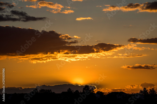 Sonnenuntergang über der Landschaft © EinBlick