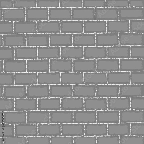 Grunge brick wall. Grunge background - Vector illustration