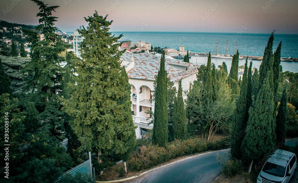 Panorama of the city of Yalta