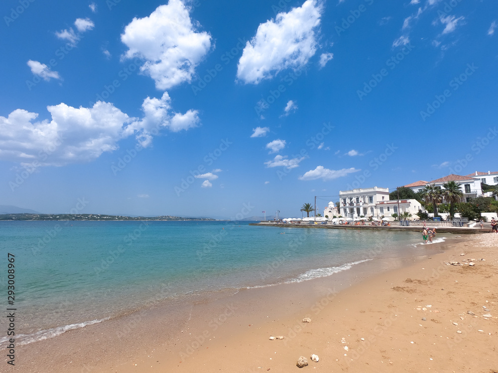 beach on the island of Spetses