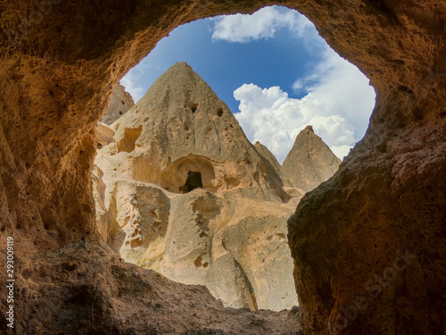 cappadocia cave structures in the mountains
