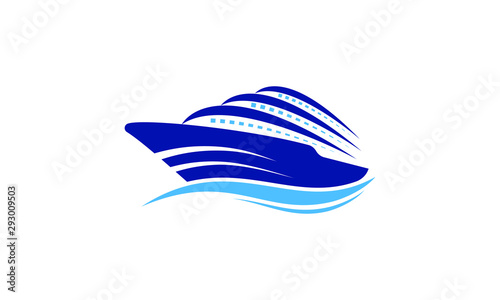 Ship logo, nautical sailing boat icon vector design, boat ship sea logo, Cruise ship Logo Template vector icon illustration design