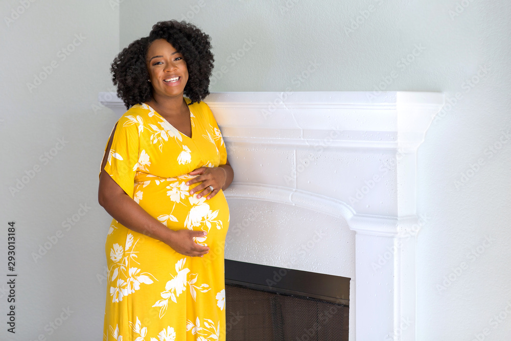 Portrait of a beautiful African American Pregnant Woman Portrait of a beautiful African American Pregnant Woman
