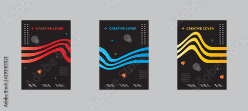 Design of editable social network post templates. for marketing on social media. frames, stories in puzzles, backgrounds, banners, vector illustration elements