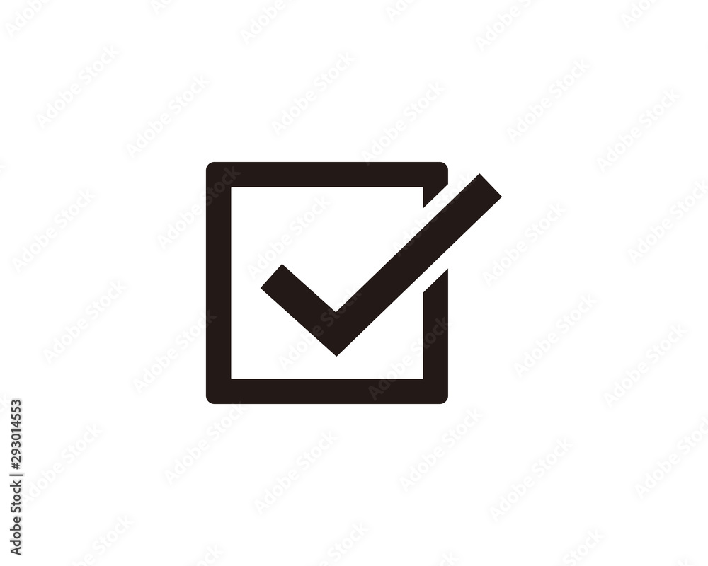 Check mark icon symbol vector Check mark icon symbol vector