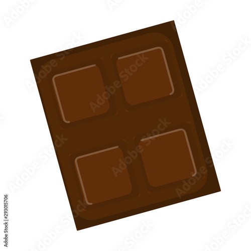 Isolated chocolate bar image on a white background - Vector