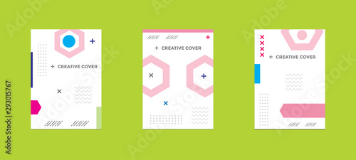 Design of editable social network post templates. for marketing on social media. frames, stories in puzzles, backgrounds, banners, vector illustration elements