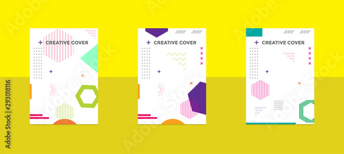 Design of editable social network post templates. for marketing on social media. frames, stories in puzzles, backgrounds, banners, vector illustration elements