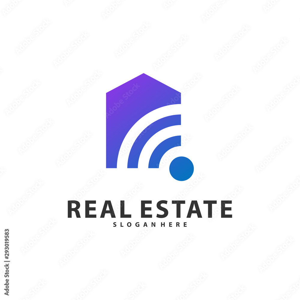 Smart Home Idea logo template, Tech City logo designs concept, Real Estate logo Vector Illustration Smart Home Idea logo template, Tech City logo designs concept, Real Estate logo Vector Illustration