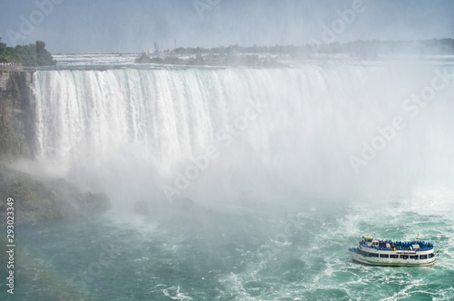 Horseshoe Fall  Niagara Falls during a beautiful summer day  Ontario  Canada