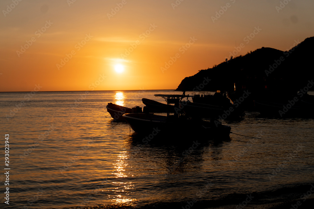 sunset on the sea sunset on the sea