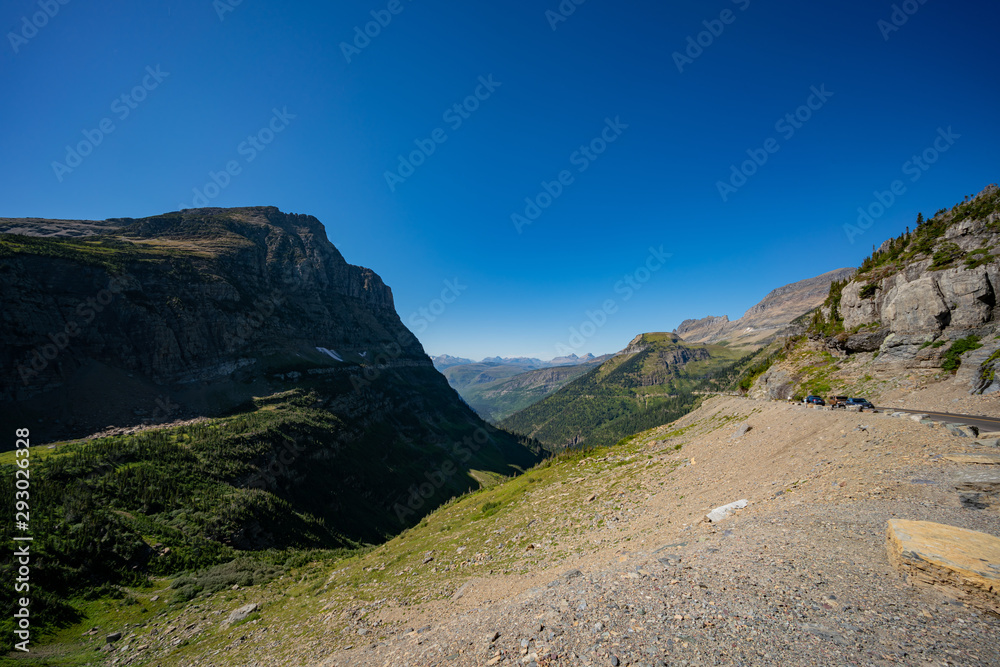 Beautiful landscape around Logan Pass Beautiful landscape around Logan Pass