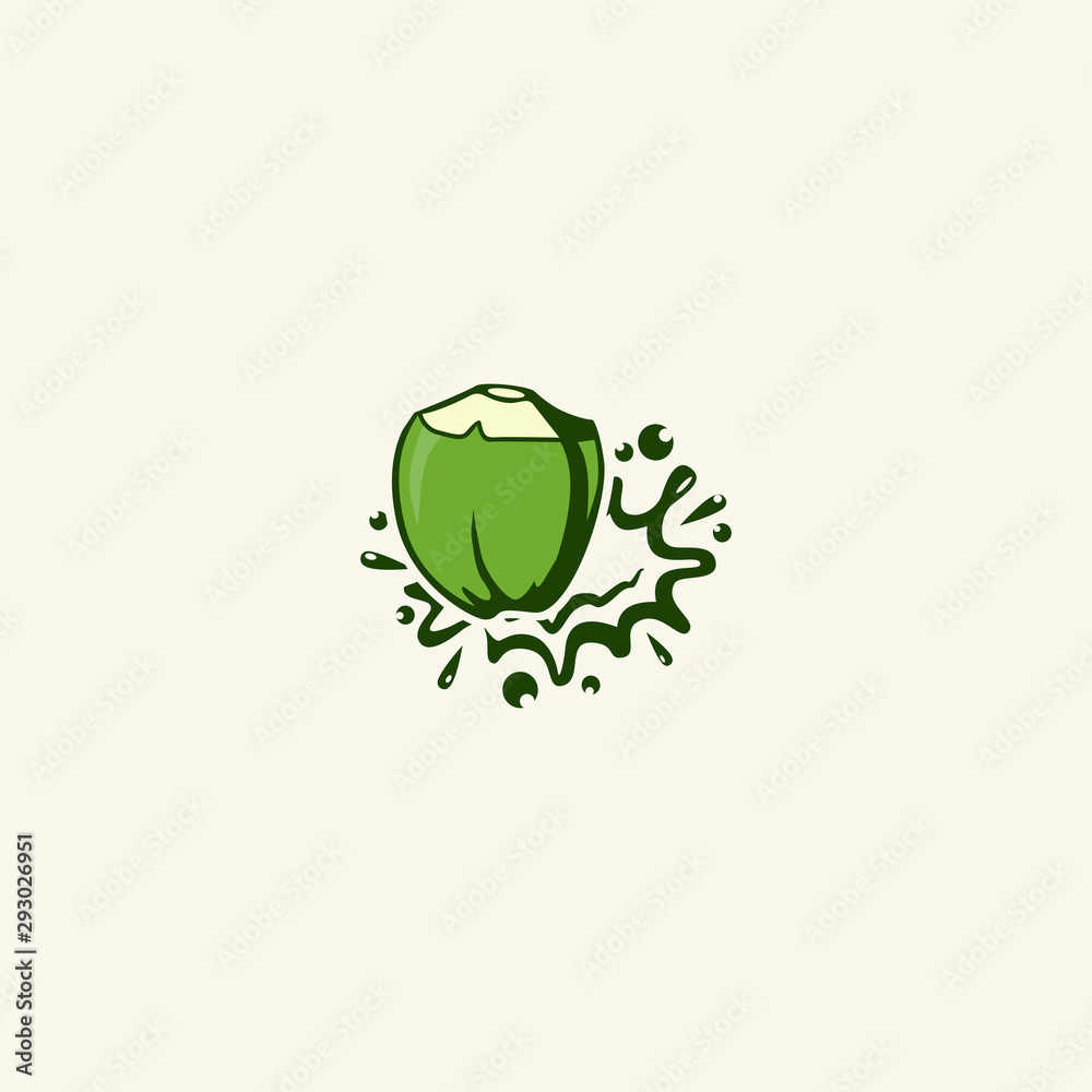 Coconut Splash Logo Design Inspiration Coconut Splash Logo Design Inspiration