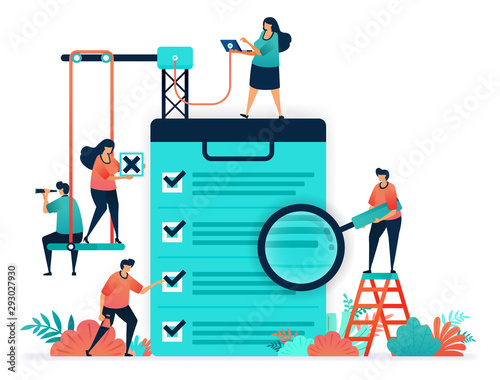 Check on questionnaire, choose in survey, exam. voting in elections. Tick checklist of choices in making decisions, submit applications in job vacancy, select employee based on a questionnaire data.