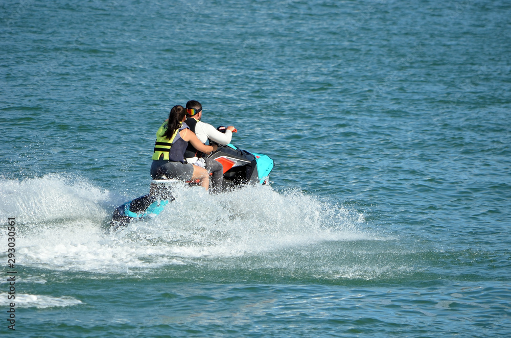 Tandem Jet Ski riders