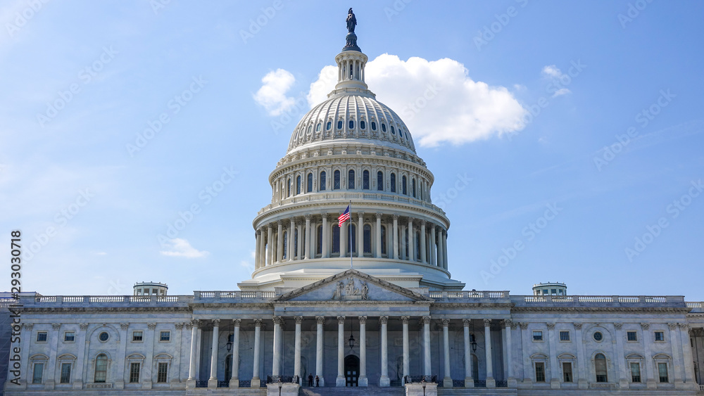 Naklejka premium Capitol Building in Washington DC, USA