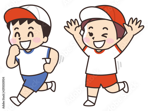 運動会の子供　かけっこ