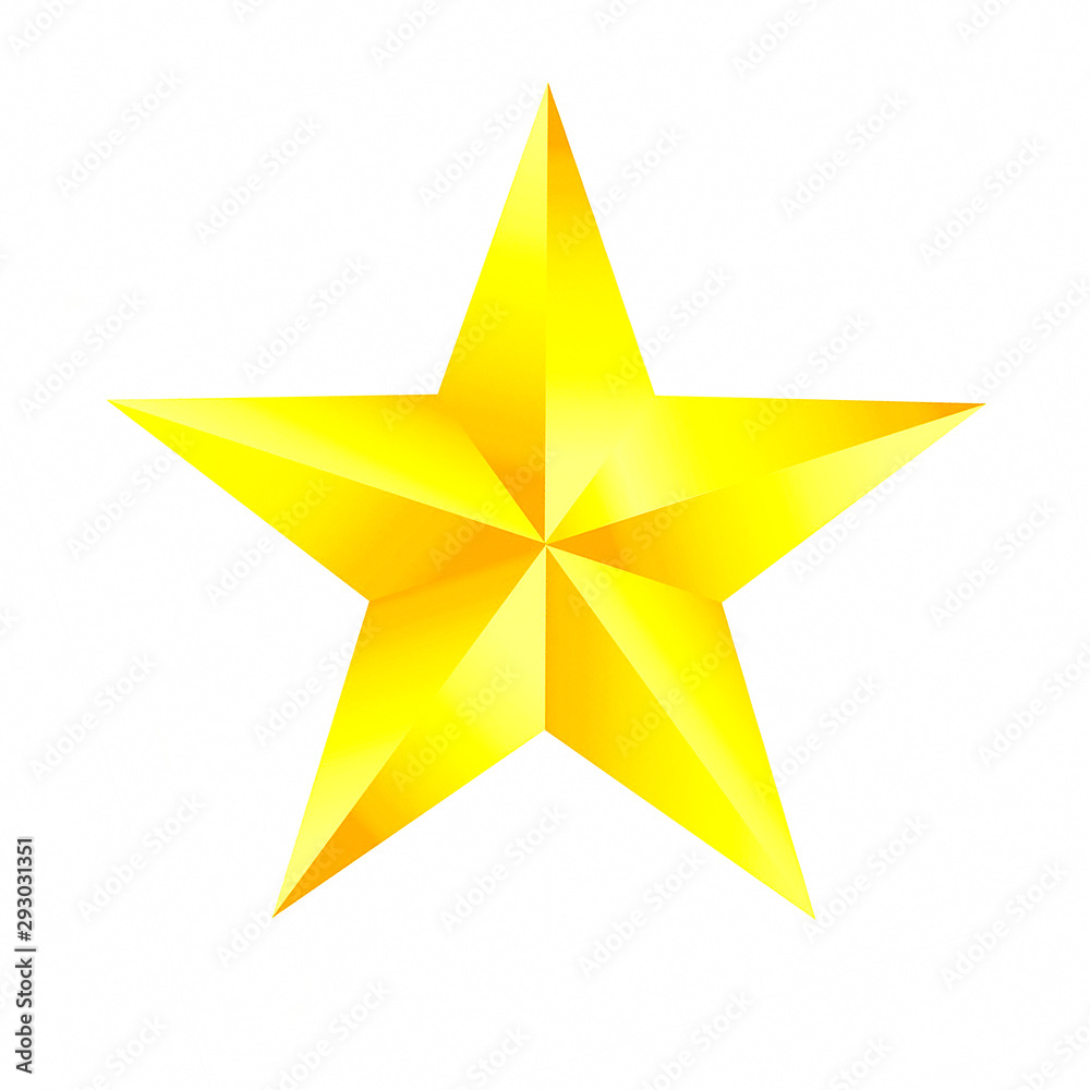 gold star isolated on white background. gold star isolated on white background.