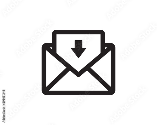 Email notification icon symbol vector