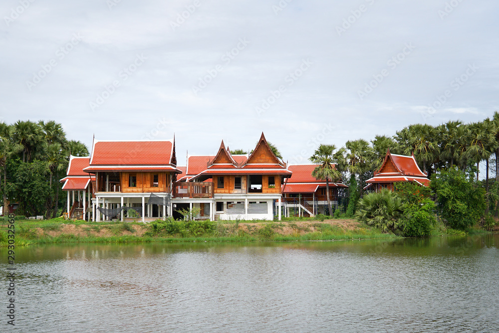 Thai style traditional wooden house Thai style traditional wooden house