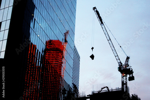 Construction site in Manhattan, New York City