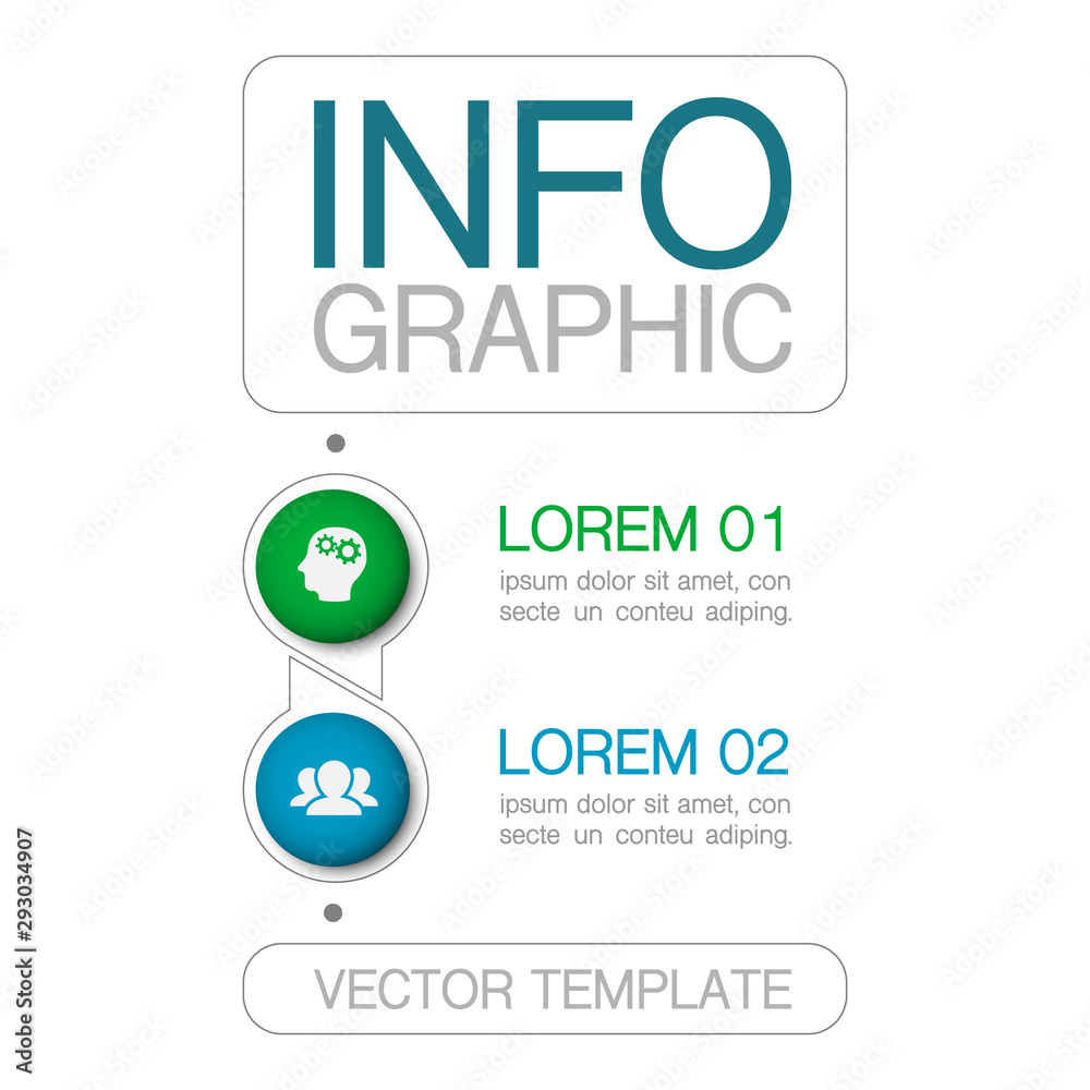Vector iInfographic template for business, presentations, web design, 2 options. Vector iInfographic template for business, presentations, web design, 2 options.