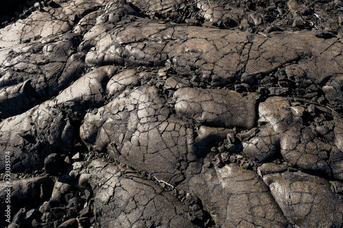 Pillows and Cracks in the Surface of Cooled Lava
