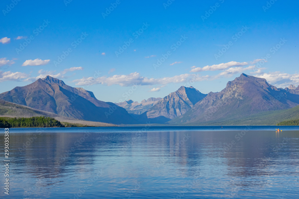 Beautiful landscape around Lake Mcdonald