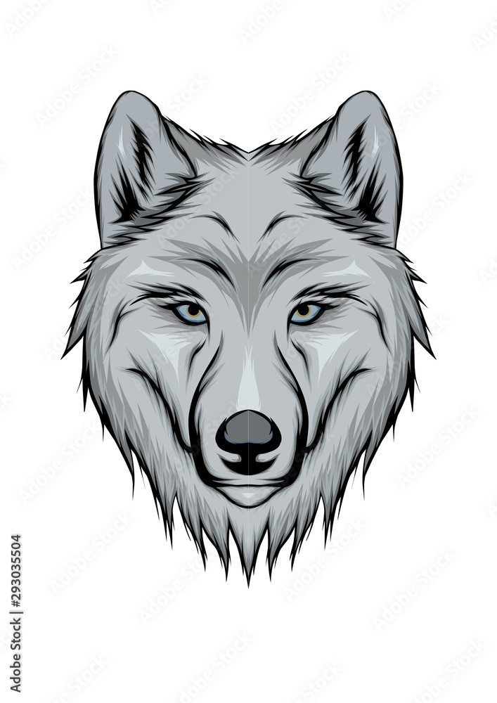 Naklejka premium Vector Wolf - Vector