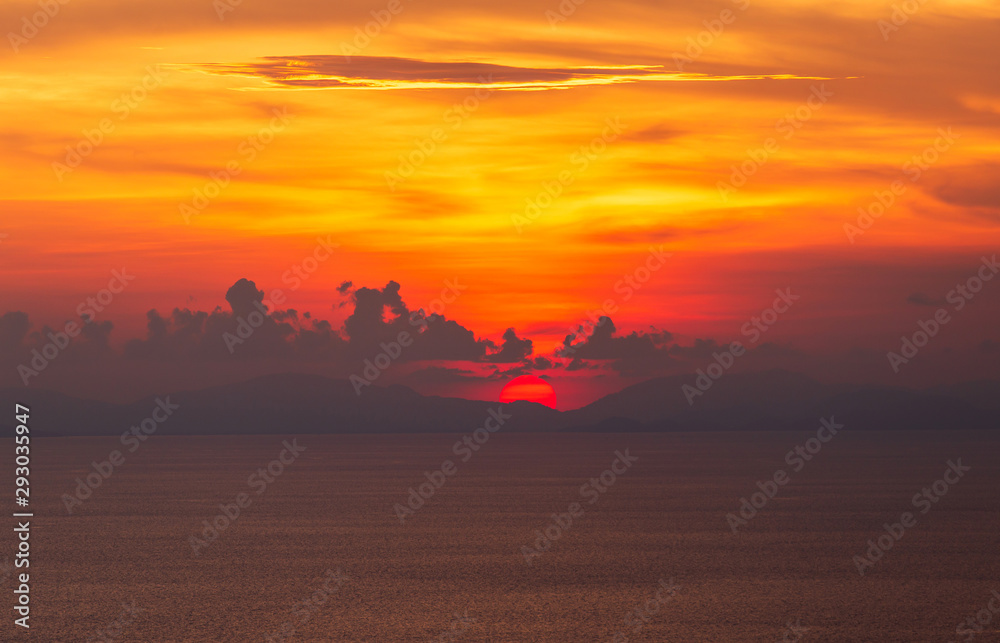 colorful dramatic sky with cloud at sunset. colorful dramatic sky with cloud at sunset.