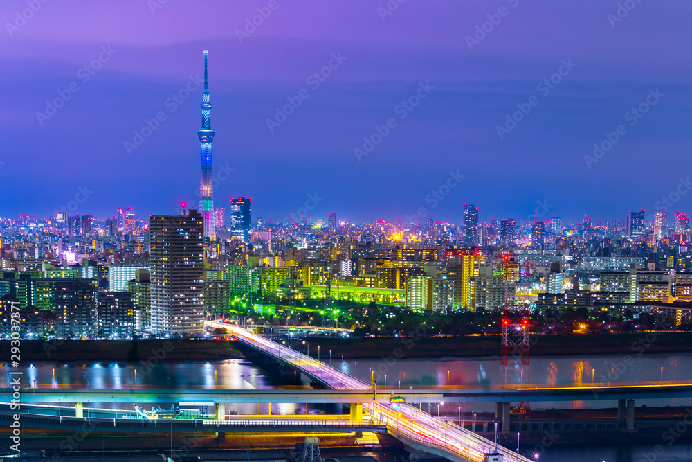 Obraz premium Pejzaż Tokio, Japonia