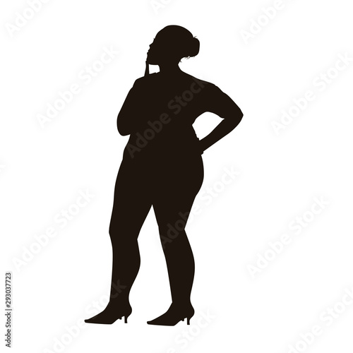 Fat People Silhouette