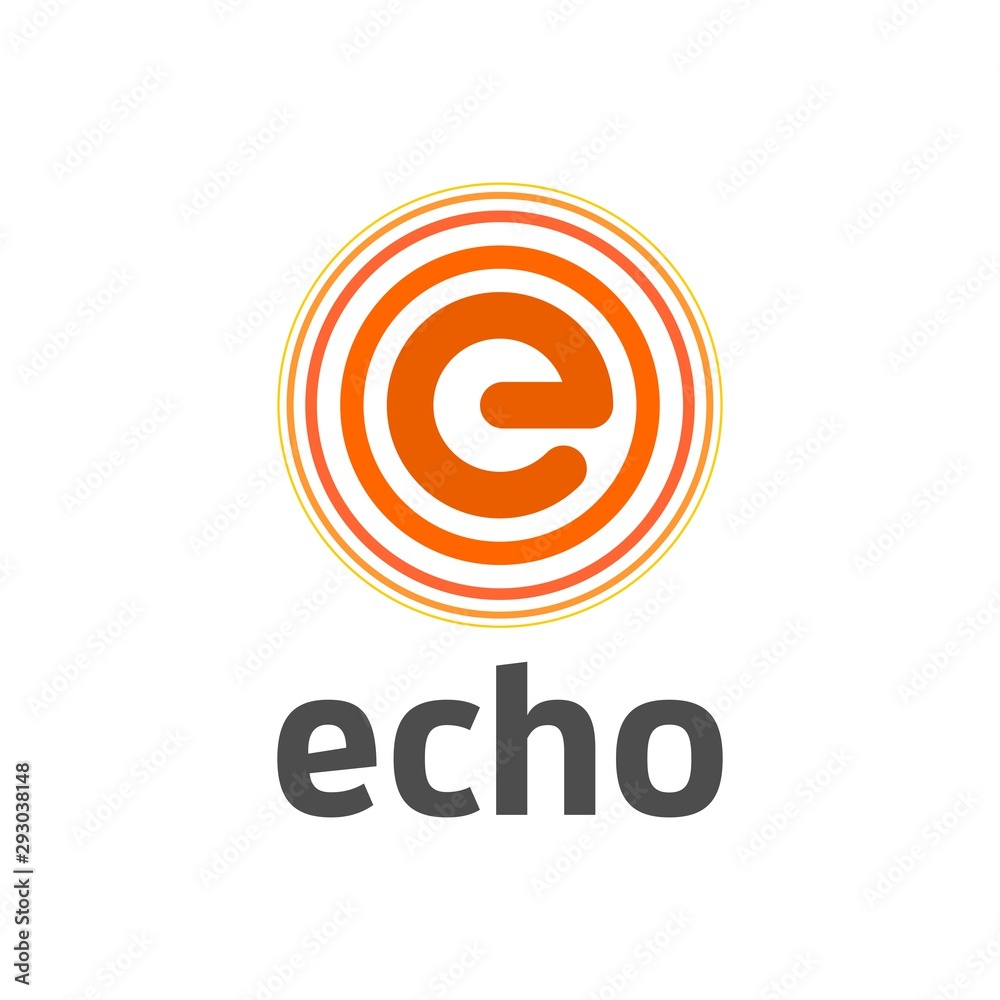 Echo Letter E Button Logo Design Idea Echo Letter E Button Logo Design Idea