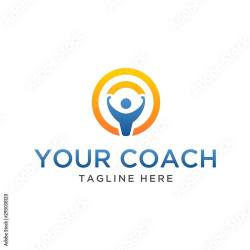 Your Coach Coaching Service Logo Template