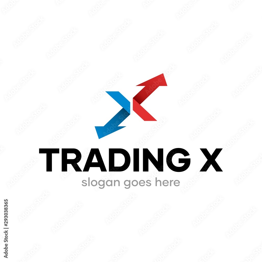 Trading X Letter Logo Design Idea Template Trading X Letter Logo Design Idea Template