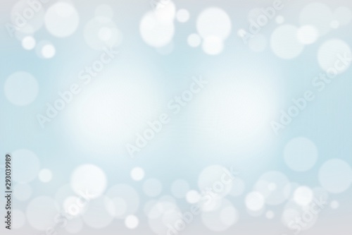 Blue blur abstract background. White bokeh christmas blurred beautiful shiny Christmas lights, use wallpaper backdrop and your product.