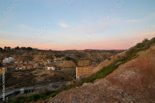 Typical Spanish village in its surroundings