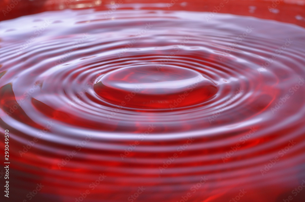 Abstract water drop splash background red Abstract water drop splash background red