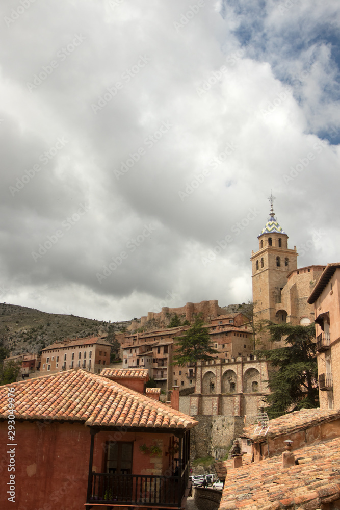 Typical Spanish village in its surroundings