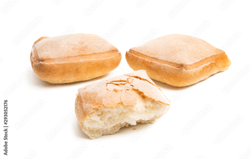 french bun isolated french bun isolated